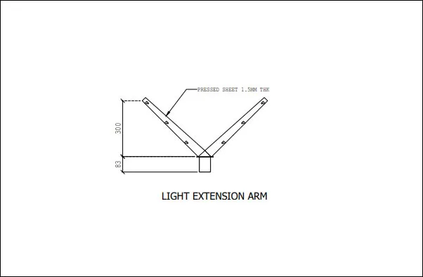 Light extension Y crank for barbed wire fencing